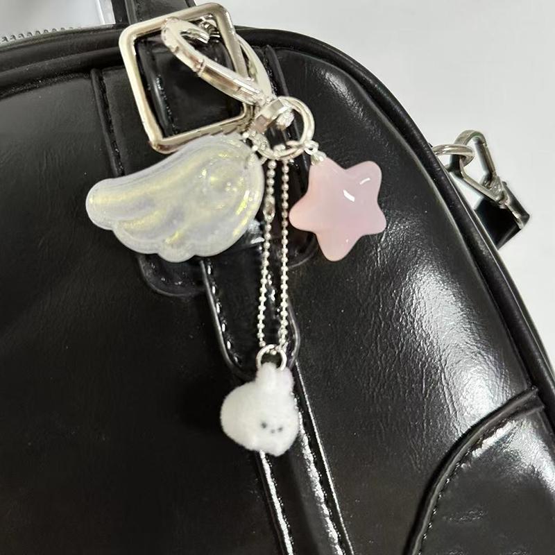 Эстетика Y2K Крылья Ангела Звезда Кролик Брелок Модный Девичий Брелок Шнурок для Мобильного Телефона Подвеска для Сумки Ключные Аксессуары