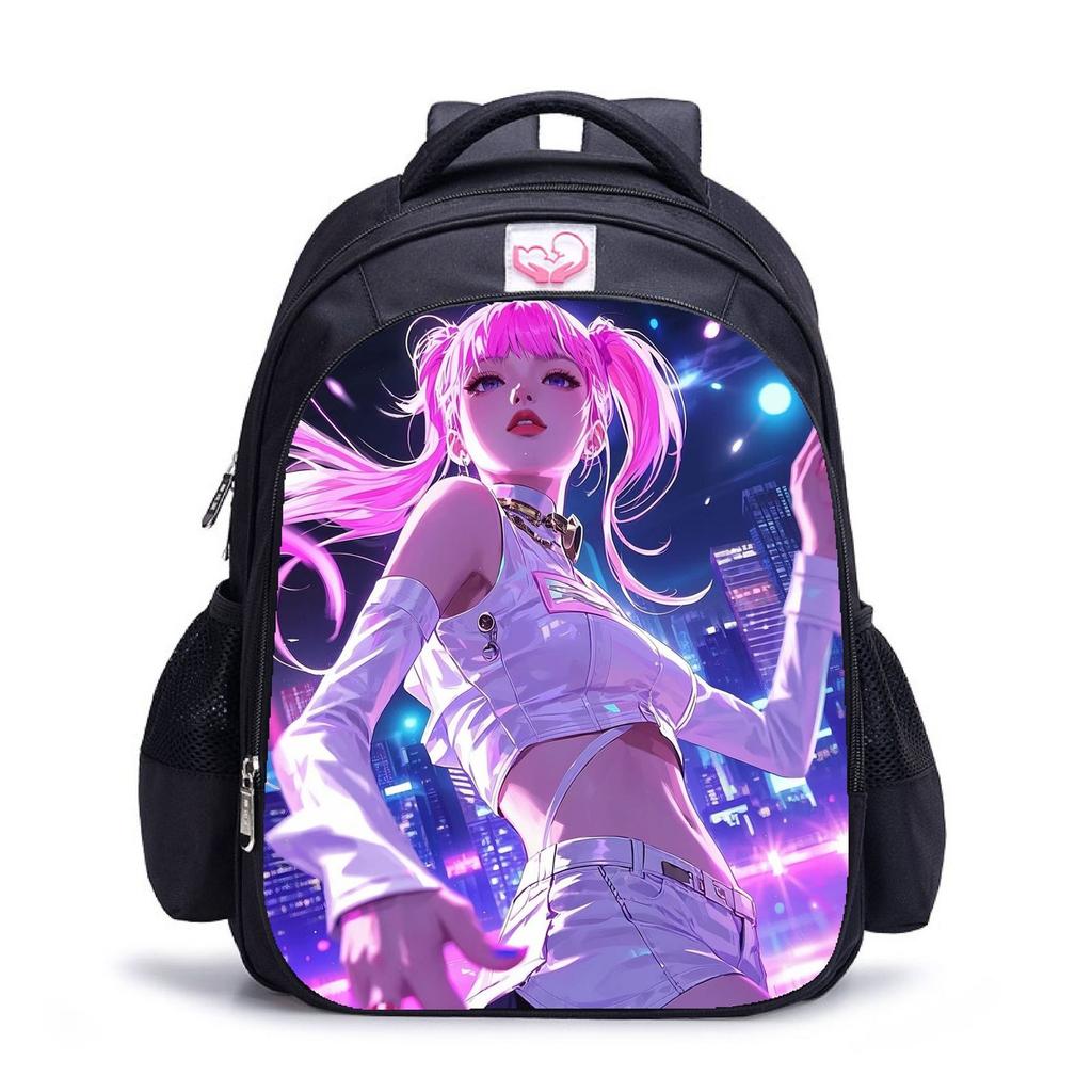 Повседневная сумка через плечо с рисунком из мультфильма для учеников младших классов средней школы, рюкзаки большой вместимости