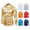 Men's 2023 Autumn Long Sleeve Shiny Casual Fashion Shirt - European Size