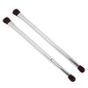 2pcs Double Ended Eyeshadow Brush Set Portable Silver Soft Fiber Hair Eye Makeup Brush Cosmetic Tool