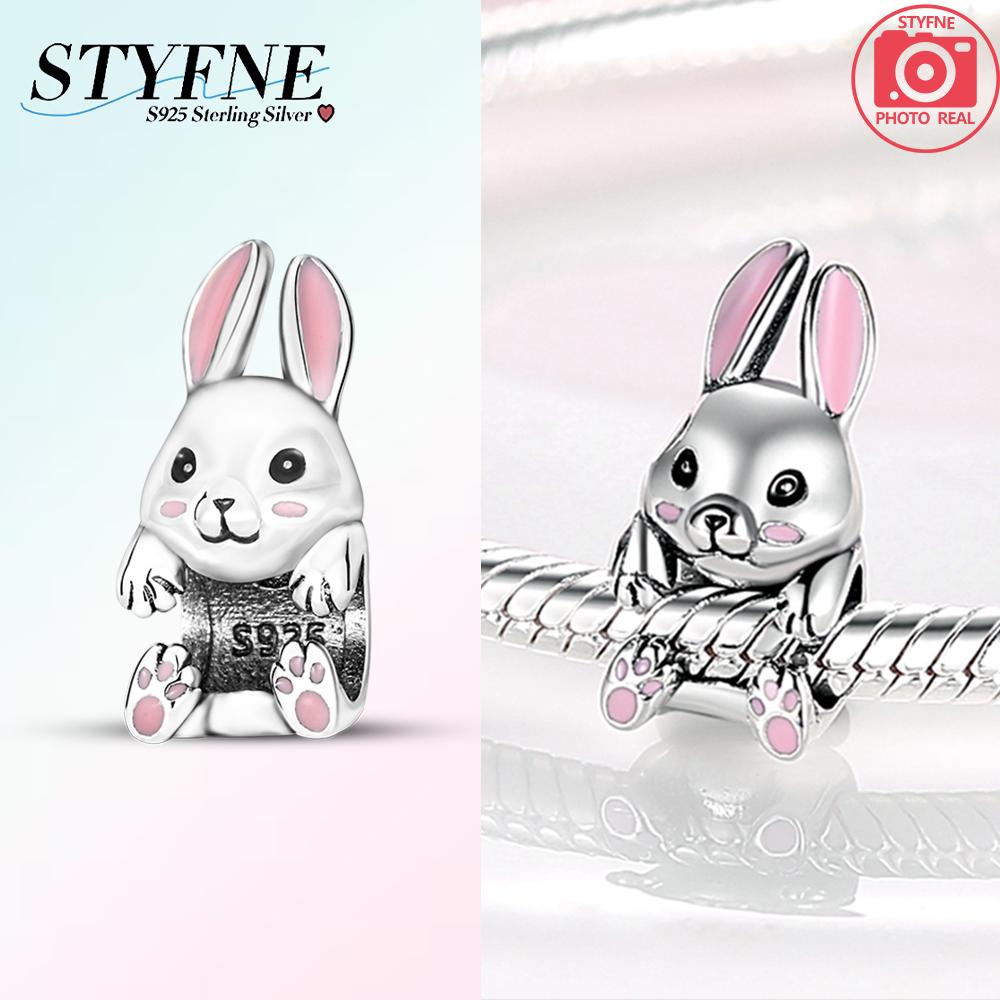 925 Silver Cats Puppies Rabbits Meerkats Charm Bead Pandent Fit Original Bracelet Necklace DIY Women Jewelry