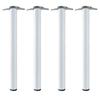 SET OF 4 LEGS NEIVA MODEL FOR TABLE 60ø H710 WHITE FINISH