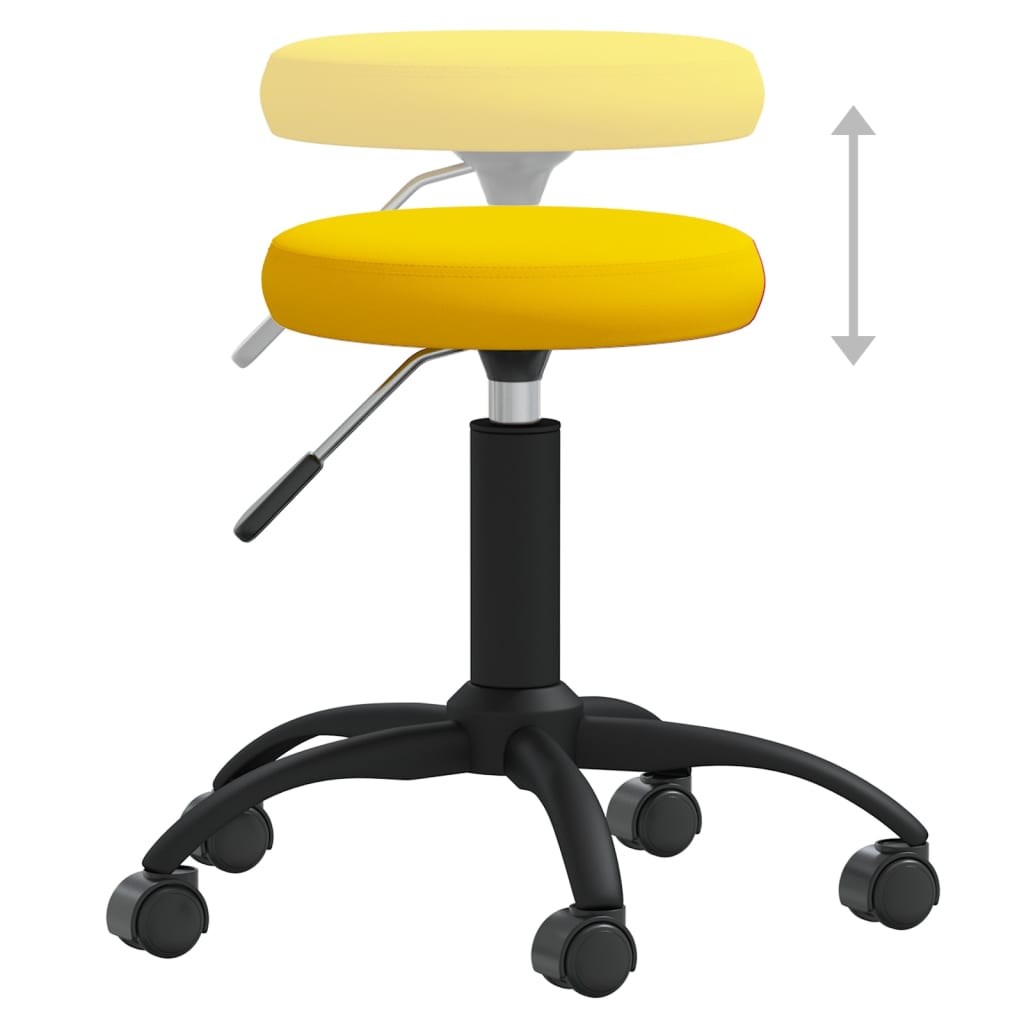 Dining Chair Mustard Yellow Velvet