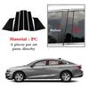 6Pcs Car Pillar Posts Window Door Glossy Black Trims Sticker Cover Kits for Chevrolet Malibu 2016 2017 2018 2019 2020 2021