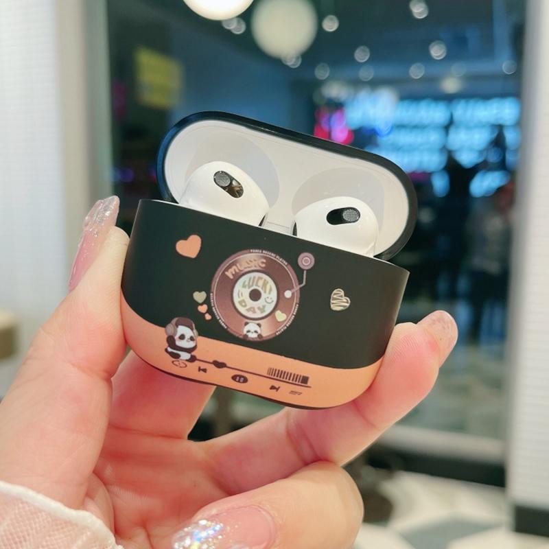 Для AirPods 3 чехол для наушников TPU чехол Music Panda чехол для наушников матовый защитный чехол