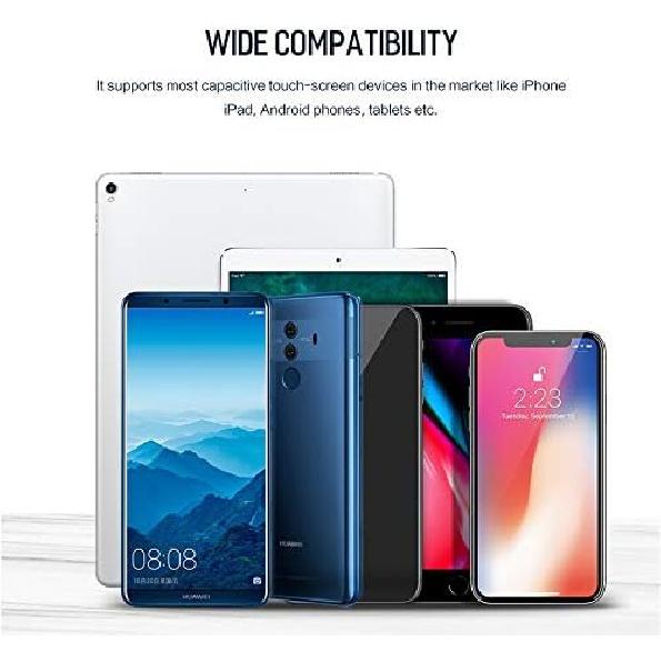 Активный стилус, совместимый с Apple, Стилусы для сенсорных экранов, Цифровой стилус с тонким наконечником 1,5 мм, Перезаряжаемый стилус для iPad/iPad