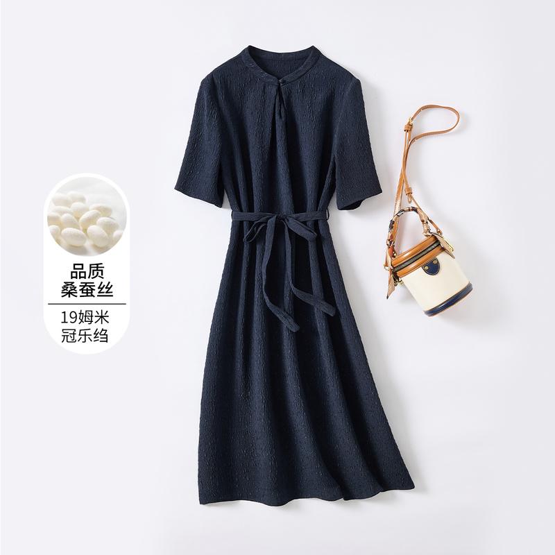 19mm Crown Le Crepe Summer Dress with Mulberry Silk
