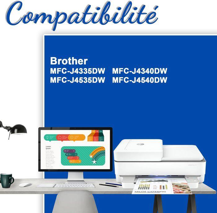 Cartouches d'Encre - LAMPESECOENERGIE - LC426 - Haut Rendement - Compatible Brother - Pack de 4