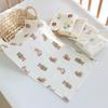 Soft Baby Burp Cloth Toddlers Breathable Wash Cloths Rectangle Face Towel Drooling Bib Facecloth Newborn Essential