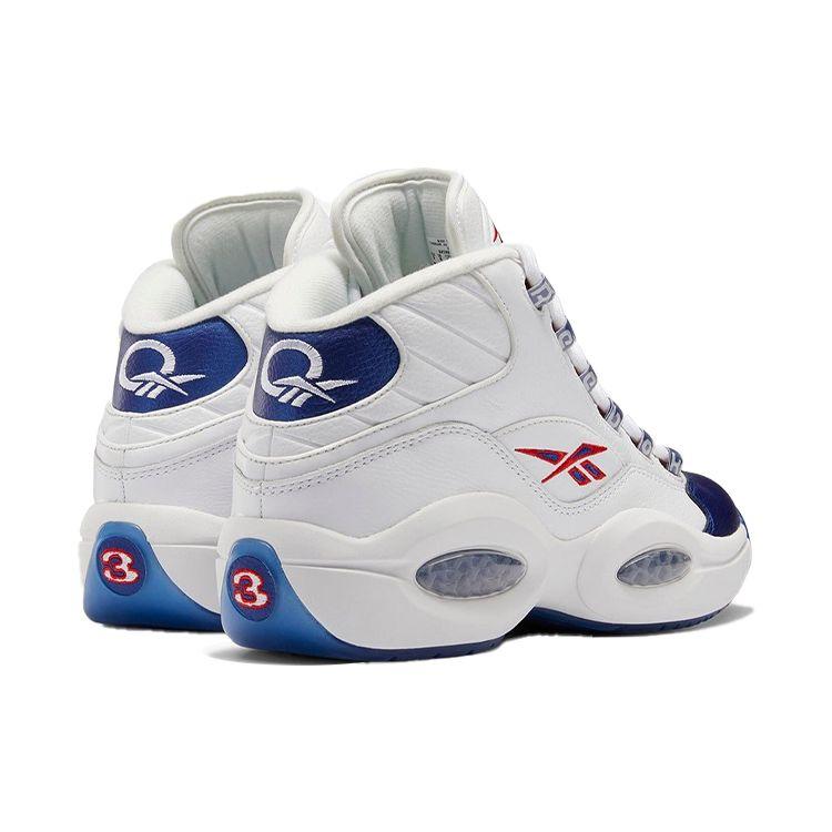 Reebok Question Mid Blue Toe 2022 Unisex Sneakers White Footwear-White Classic-Cobalt GX0227