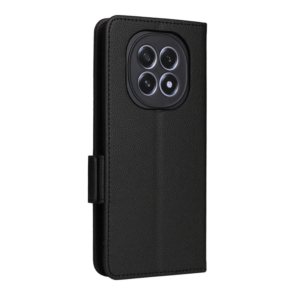 For Oppo F29 5G/A5 5G Case with Wrist Strap Litchi Texture PU Leather Wallet Phone Cover