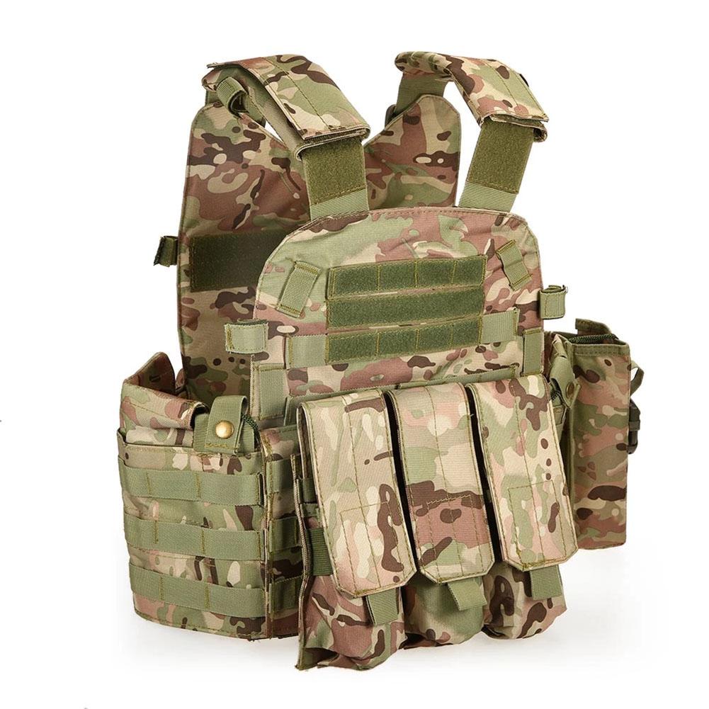 Outdoor Load Carrier Vest With Hydration Pocket Multi-functional Adjustable Training Cs Modular Vest