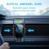 360° Automatic Clamping 10W Qi Wireless Fast Car Charger  Mount Air Vent Cell Phone Holder With Build-in Battery