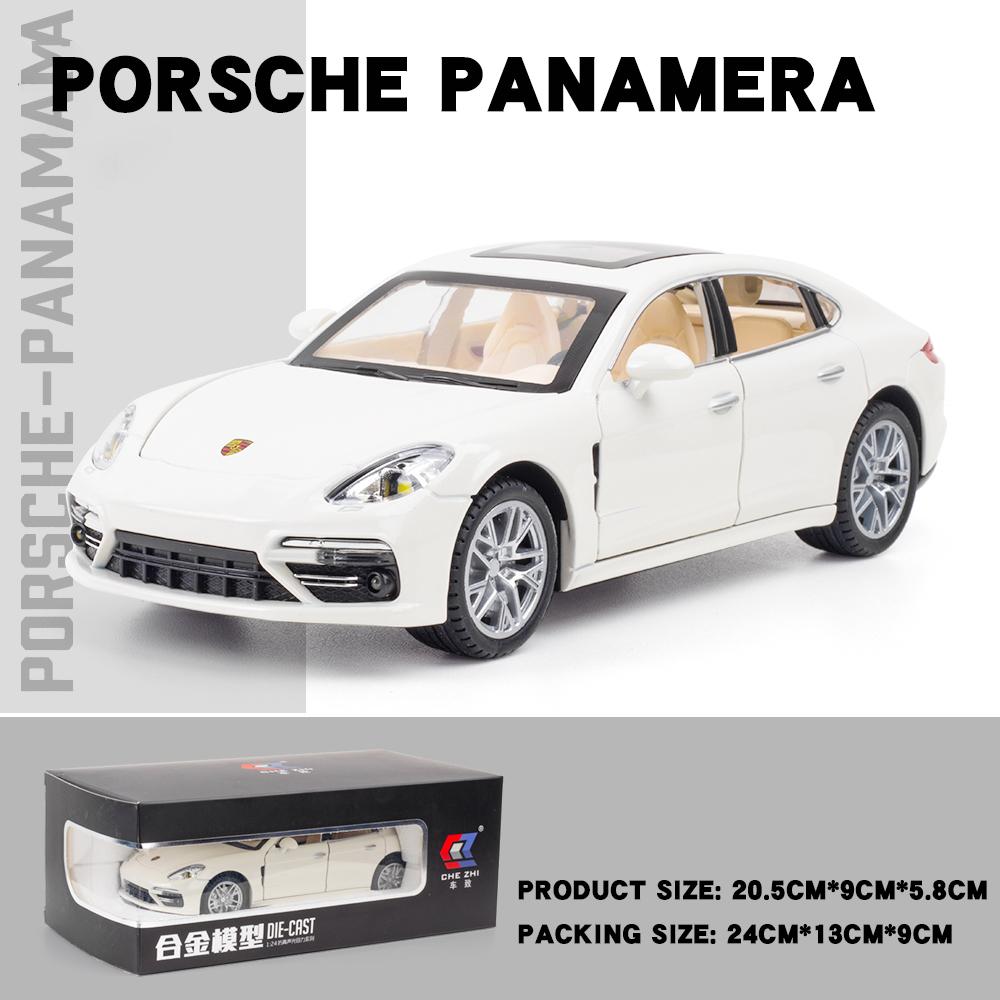 1:24 Литых и Игрушечных Модели Автомобилей Porsche Panamera Симуляция Звука и Света Игрушка с Оттяжкой Коллекция Детских Игрушек Подарок