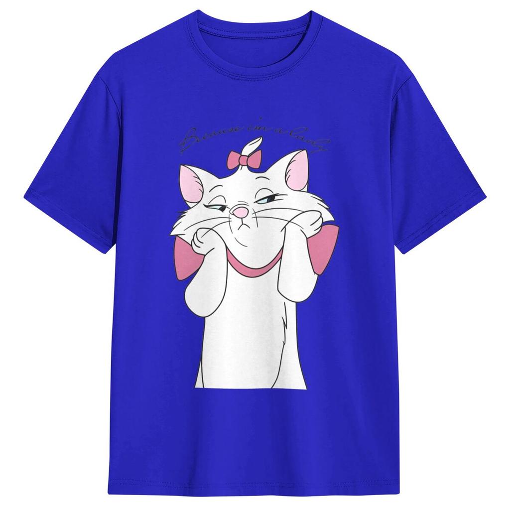 The Aristocats Marie Cat T Shirt Hipster T-Shirts Short Sleeves Aesthetic Tshirt Beach Cotton O-Neck Oversize Top Tees
