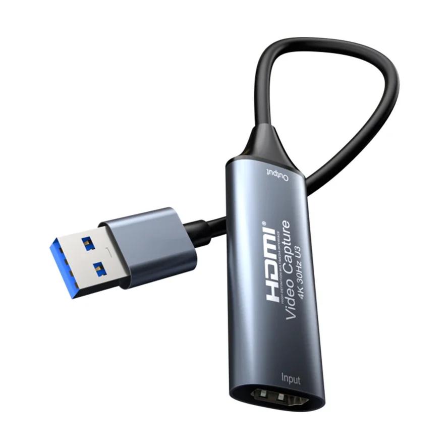 Карта видеозахвата USB 3.0 USB/Type-c TO HDMI-совместимый адаптер Game Grabber Record ms2130 для Live Switch Xbox PC Xiaomi Cable