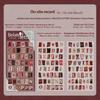 2 листа винтажный скрапбукинг эстетичный набор для ведения дневника английский алфавит цифры символы наклейки ретро наклейки с буквами