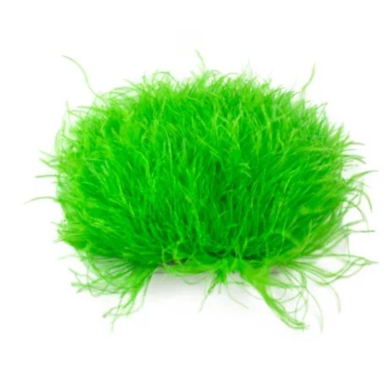 Белая страусиная перьевая отделка для свадебного платья, вечеринки, декоративной одежды, швейные аксессуары, 10-22 см, длинная бахрома из перьев