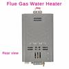 7L/8L/10L/12L Thermostatic Digital Display Water Heater  Flue Gas Water Heater Household Liquefied Hot Water Machine White