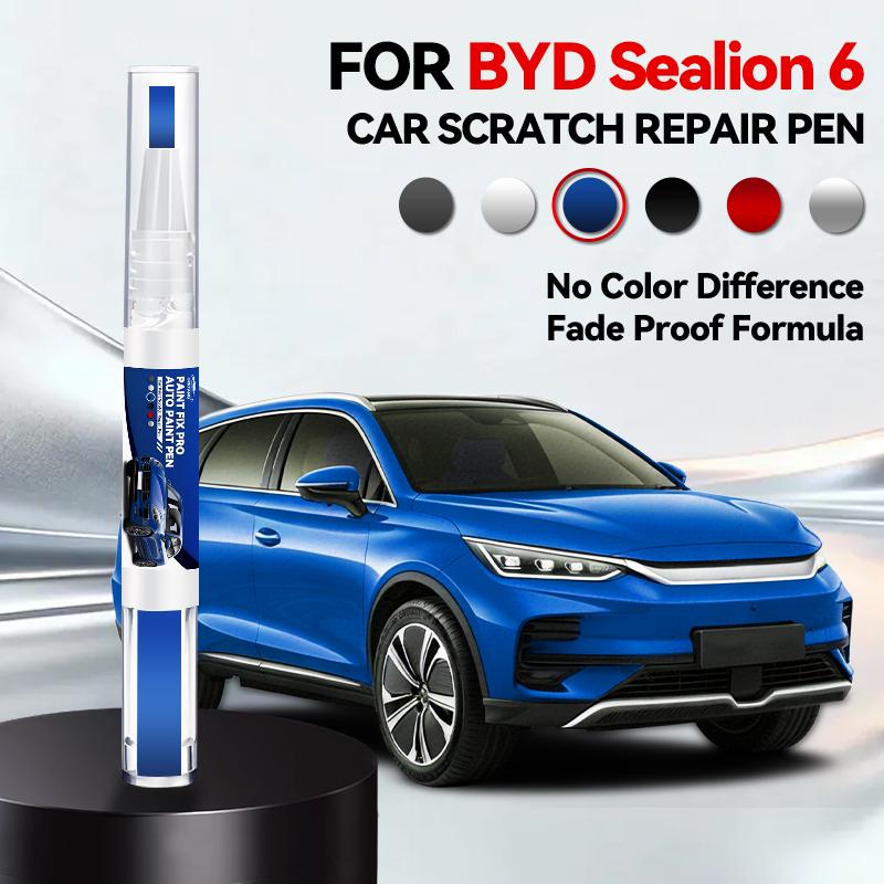 Car Paint Repair Pen For 2023-2025 BYD Sealion 6 Paint Scratch Repair Accessories Azure Blue Baltic Black White Stone Grey