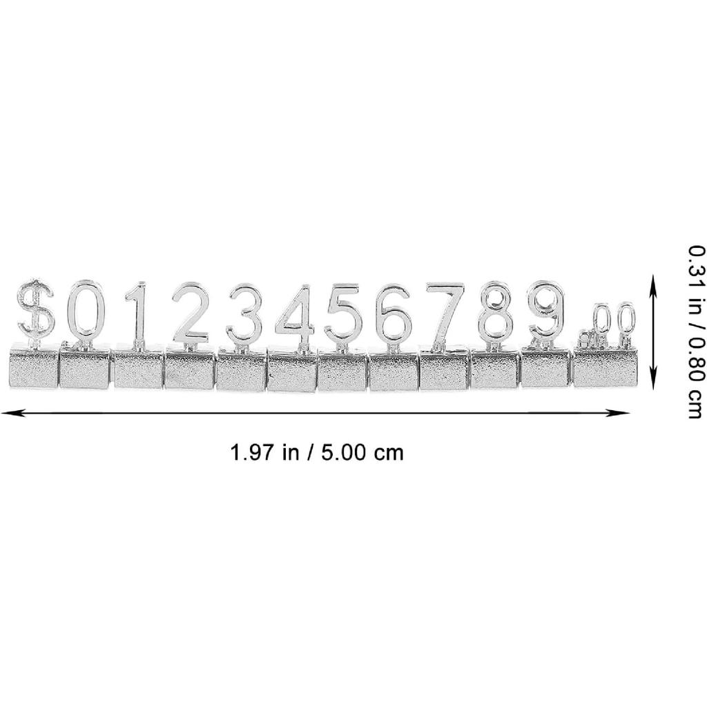 10pcs Display Cube Blocks for Retail Shop Metal Pricing Label Stand Blocks for Jewelry Easy to Clean and Change Pricing Tags Strong Material Smooth