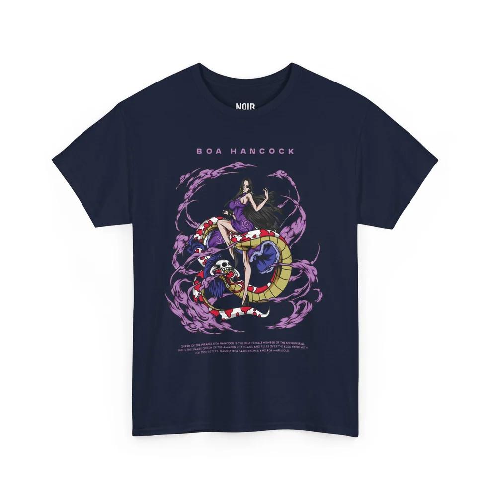 One Piece Pirate Empress Boa Hancock Cotton T-Shirt Unisex And Unisex Anime Style Fashion Comfortable Casual Short Sleeved T-Shirt