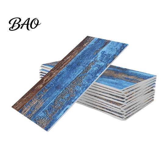 Moisture Proof Wall Covering 16Pcs Peel And Stick Backsplash Tile, Waterproof Stickers, Removable Industrial Style Decor Panels, Self Adhesive PE Foam