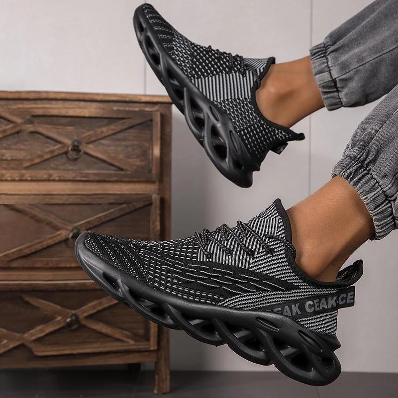 Новые кроссовки для бега, новейшие дышащие, удобные, для мужчин, низкие, большого размера, мужские спортивные кроссовки для увеличения роста, сетчатые, для бега, повседневные, 2025