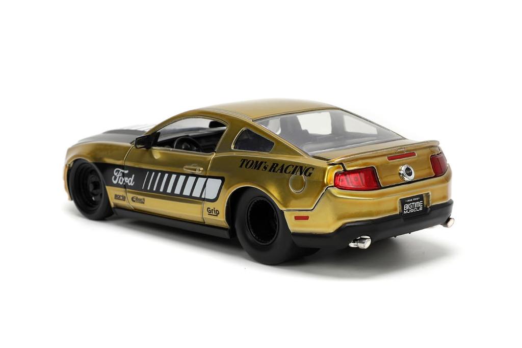 Jada Toys BIGTIME MUSCLE 2010 Ford Mustang GT Готовый продукт JADA33055 1/24 Золотой/Черный