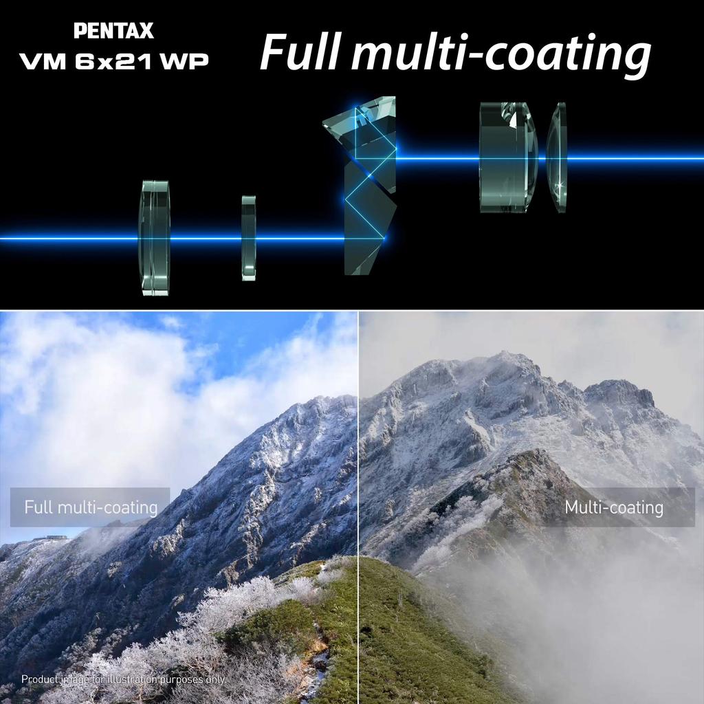 PENTAX VM 6x21 WP Monocular and at a Distance of and Optical Includes Case and Warranty [For Theater, Museums, Travel] [Focuses 70cm] [Highly