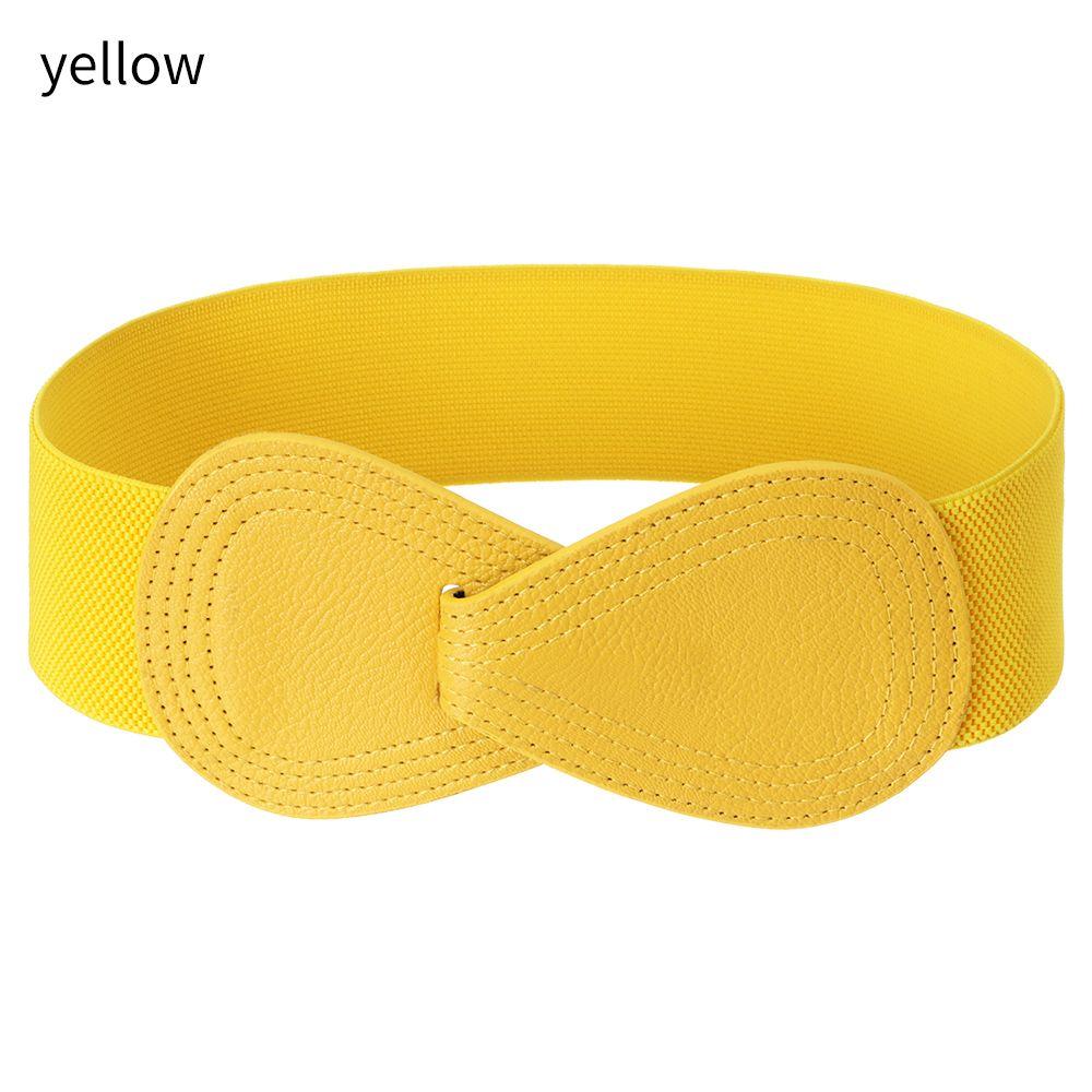 Women Wide Hook Exquisite Waist Strap Waist Belts Elastic Belts Bowknot Waistband
