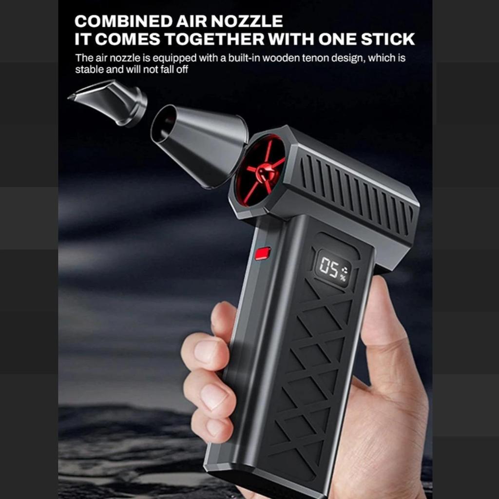 Новый турбореактивный вентилятор, электрический воздуходув, регулируемая скорость ветра, турбонагнетатель, перезаряжаемый с легким средством для чистки автомобиля, инструмент для чистки компьютера автомобиля