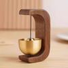 1Pcs Entrance Doorbell Shopkeeper'S Bell Wind Bell Door Opening Wooden Clock Reminder For Home Small Bell Decorations