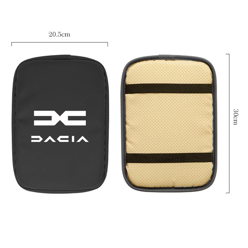 BGS1 Leather Car Armrest Mat Heighten Mat Armrest Protector Cushion For Dacia Duster Logan Sandero Stepway Dokker Lodgy MCV 2019 Spri
