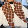 1Pc Acrylic Cashmere-like Multi-functional Diamond Shaped Leisure Scarf Versatile Plaid Pattern Solid Color Shawl