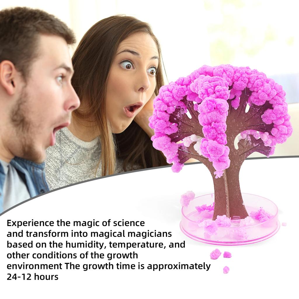 Бумажное дерево, расцветающая игрушка, магия расцветающей снежинки, поливаемое кристальное дерево, научный эксперимент, свидетелем которого являешься лично