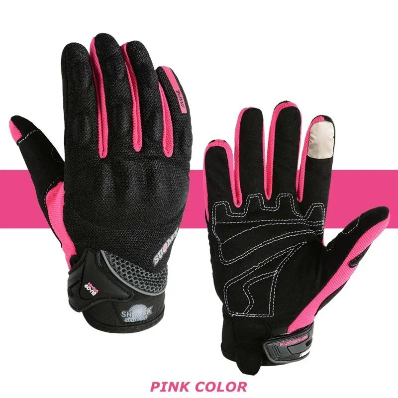 SUOMY Summer Motorcycle Gloves Breathable Touch Screen Dirt Bike Accessories Full Finger Motocross Racing Glovefor Moto S-XXL
