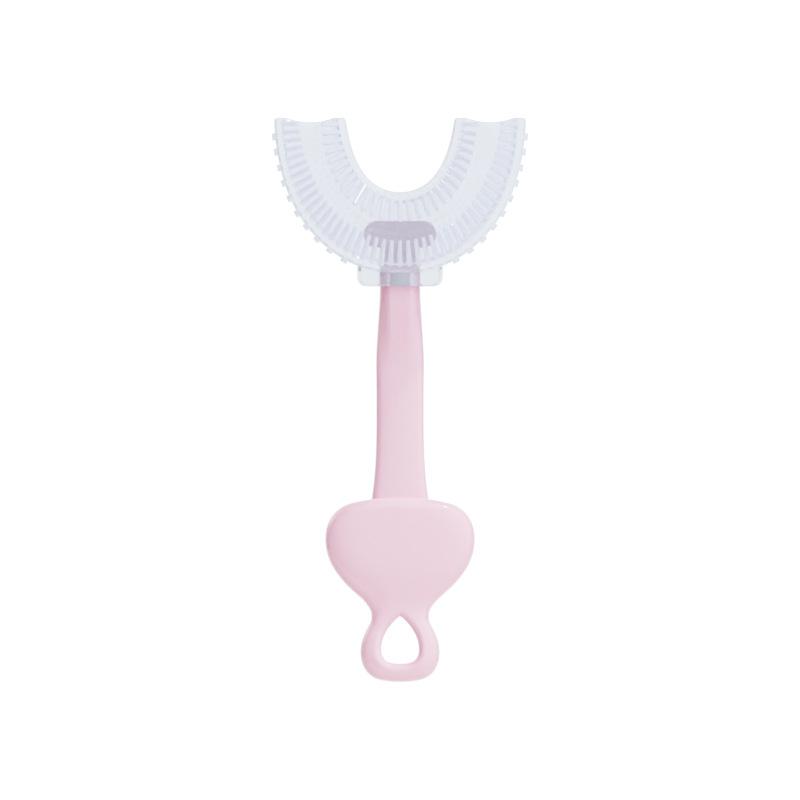 1/2 шт., детская зубная щетка в форме буквы U на 360° для детей от 2 до 12 лет, детская силиконовая зубная щетка с мягкой щетиной, настенный артефакт, щетка для чистки зубов с мультяшными животными