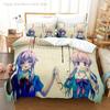 Yuno Gasai Mirai Nikki Комплект постельного белья Single Twin Full Queen King Size Комплект постельного белья Aldult Boys Bedroom Duvetcover Sets Anime Bed