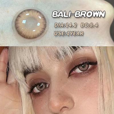 Цветные контактные линзы 1 пара цветных контактов для глаз, линзы для карих глаз, ежегодный красочный макияж, контактные линзы для зеленых глаз