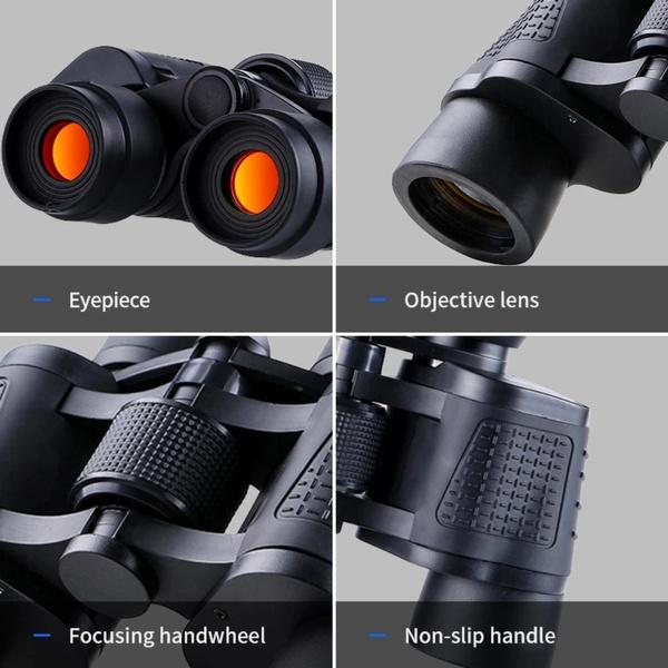 Бинокль 80x80, дальний HD телескоп, мощный бинокль ночного видения, оптический стеклянный объектив для охоты, путешествий