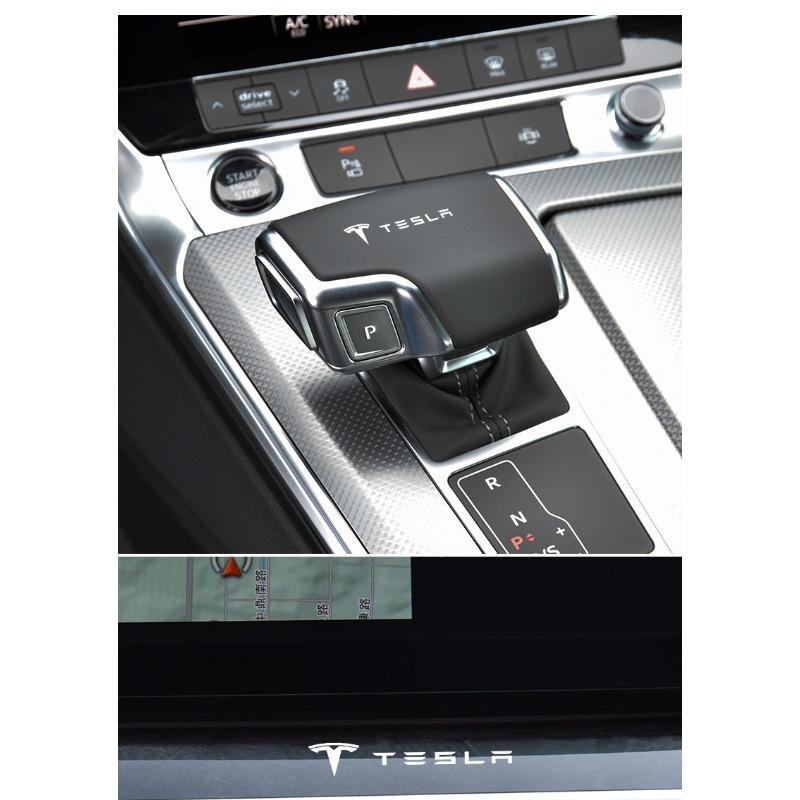 2/5/10Pcs Car Interior Random Stickers Car Steering Wheel Emblem Styling For Tesla Model 3 Model X S 2016-2023 Model Y Decals TM3 TMX