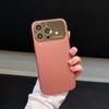 Чехол-защита для камеры с большим окном для iPhone 17 Air 16 15 14 13 12 Pro Max, матовый, гальванизированный, противоударный чехол для экрана
