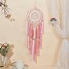 INFUNLY DIY розовый ловец снов набор для самостоятельного изготовления кисточки подвесное украшение инструкция Прикрепленные бусины настенные для спальни жизни комнаты украшение для дома