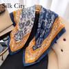 High-quality Luxurious Silk Scarves Headband Scarfs Neck Scarf For Women Chain Silk Scarf Women's Decorative Shawl