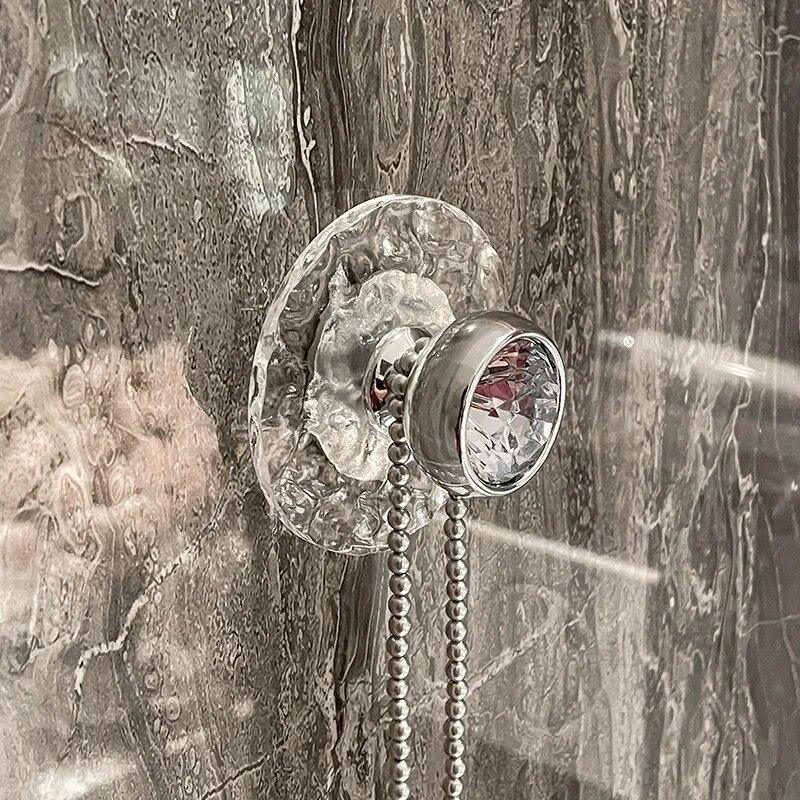 Акриловый прозрачный крючок для ванной комнаты, настенная вешалка для одежды, дверная ручка, ключ для полотенец, крючок для хранения ювелирных изделий, кухонные аксессуары