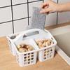 Simple Hollow Out Storage Basket Functional Washing Basket Storage Holder  For Bathroom/Toilet