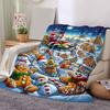 1Pc Santa'S Winter Wonderland Blanket Soft And Comfortable Casual Warm Camping Travel Christmas Halloween Gift M921251