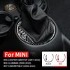 Углеродное волокно для Mini Cooper Hardtop R56 Clubman R55 Convertible R57, аксессуары, автомобильная панель переключения передач, внутренняя наклейка