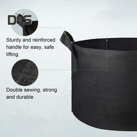 Тканевые мешки для выращивания растений Утолщенные войлочные мешки для выращивания растений с ручками Воздухопроницаемые мешки для посадки Горшки для выращивания цветов Помидоры Огурцы